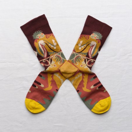 Sock Poet Maroon